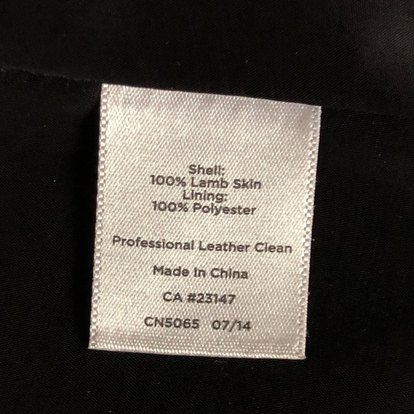 Black leather moto jacket - Picture 8 of 8